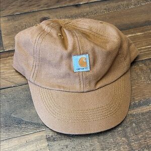 Carhartt Baby Tan Canvas Baseball Cap with Logo Patch